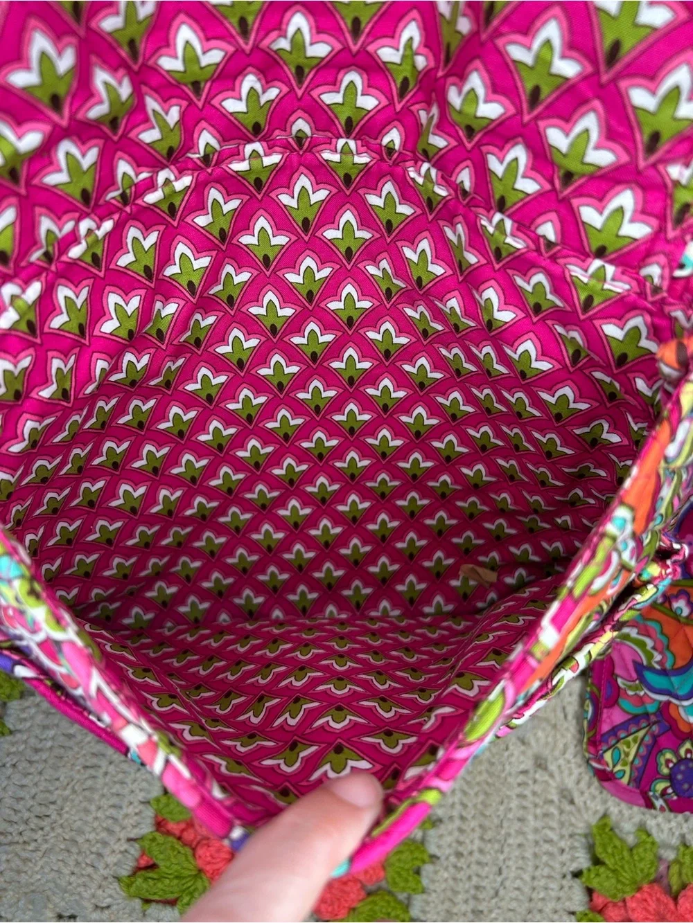 Vera Bradley Pink Swirls hipster Crossbody Bag -